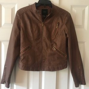 Faux leather jacket